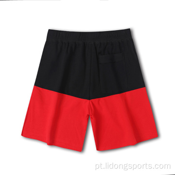 Shorts de treino casual de algodão de algodão masculino